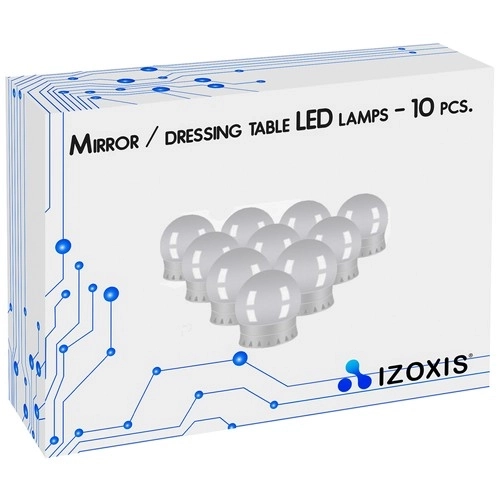 LED-lampen voor spiegel/toaletttafel - 10 stuks.