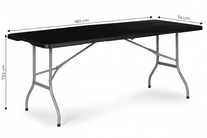 Opvouwbare catering tuintafel 180 cm - zwart