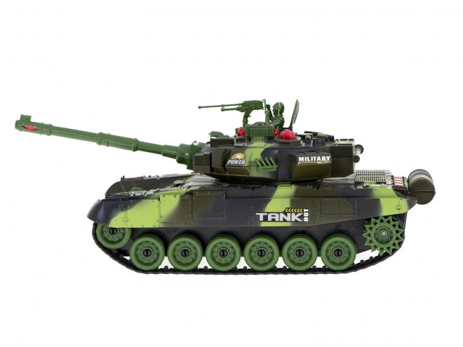 Militaire tank op afstandsbediening met bos camouflage