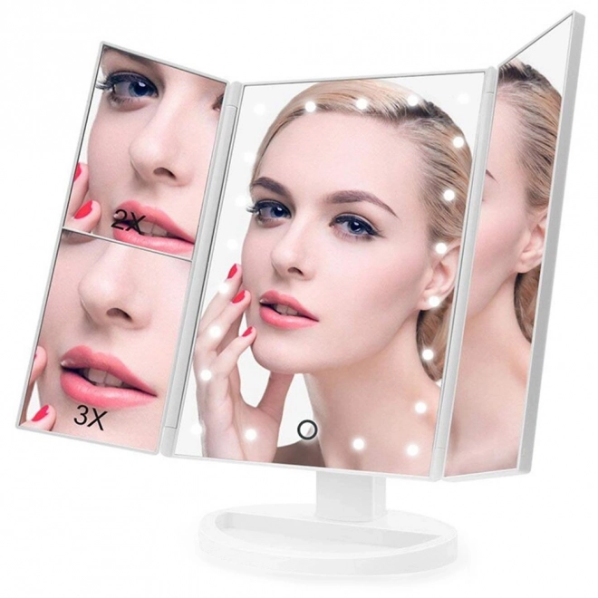 LED spiegel voor make-up met 22 LED's en vergroting