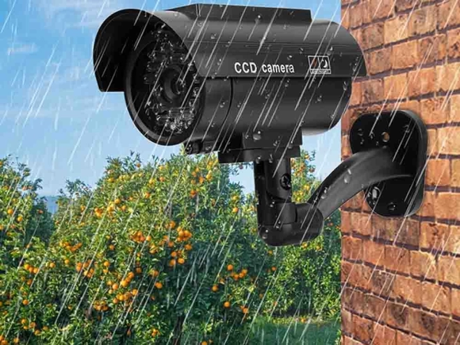 Buitenwand Dummy Camera met LED en Zonne-energie