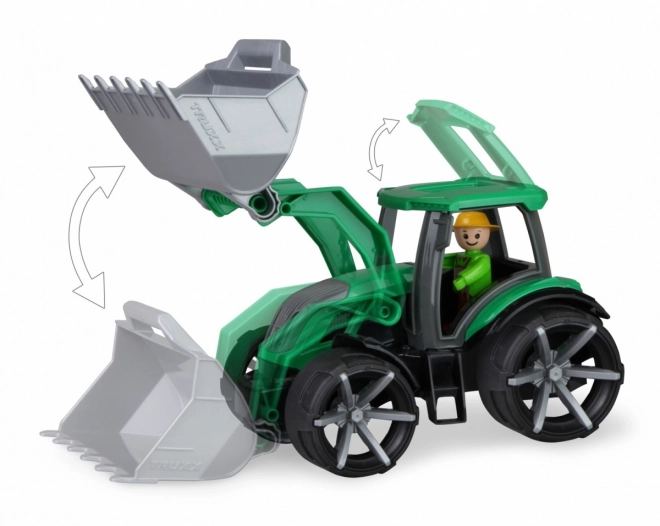 Auto Truxx 2 tractor met liggende plastic 32cm met figuur 24m+