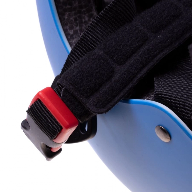 Helm + bescherming voor het rijden op rolschaatsen, skateboard, fiets - blauw en zwart, maat M