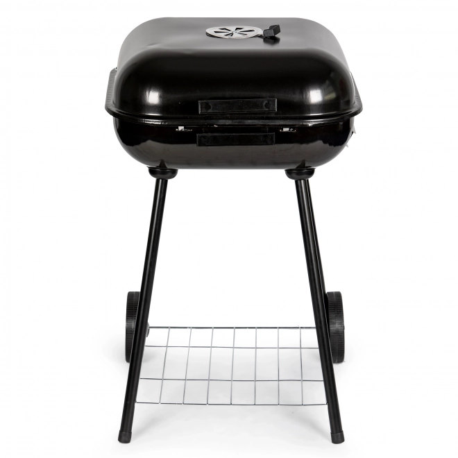 Tuinbarbecue met uitklapbare deksel + wielen