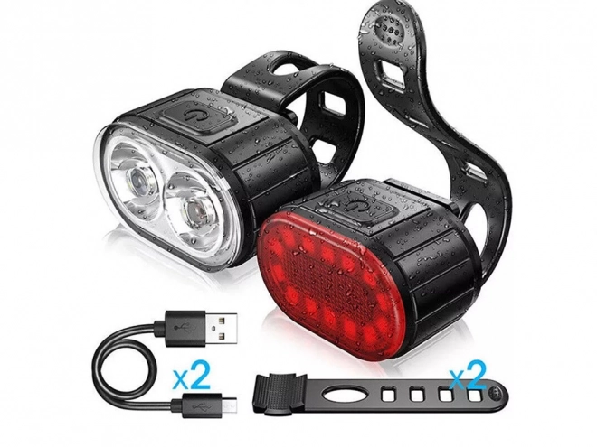 Oplaadbare LED-fietslampen met USB