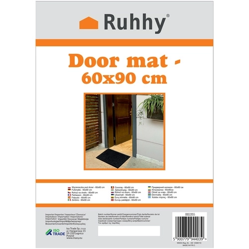 Deurmat voor entree - 60x90cm Ruhhy 22055