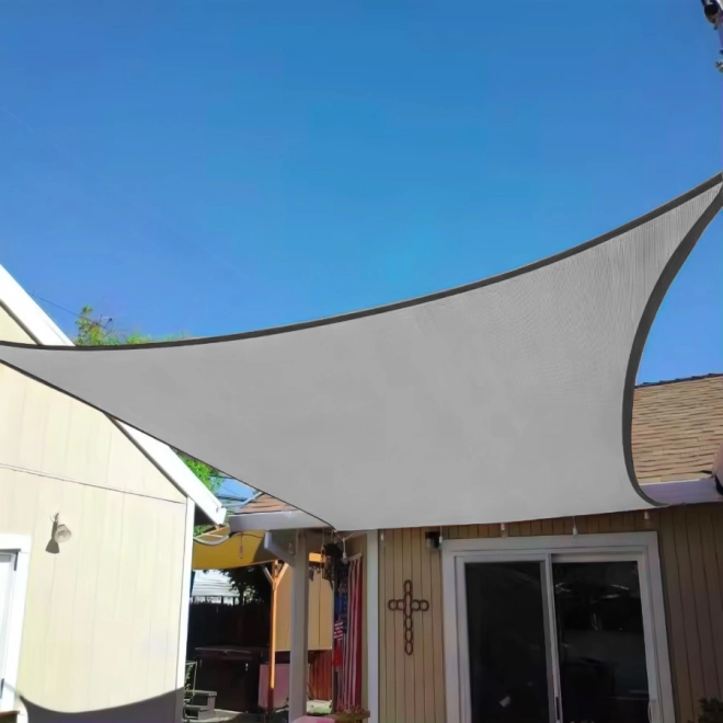 Vierkant beige schaduwzeil met waterdichte kap ModernHome – 3 x 3 m