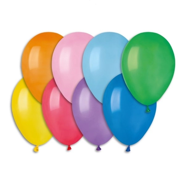 Opblaasballonnen kleurrijke mix 21 cm - 100 stuks