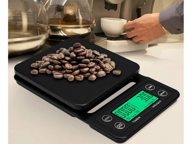 Elektronische keukenweegschaal voor koffie