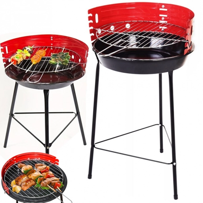 Tuin draagbare kampeerbarbecue op houtskool