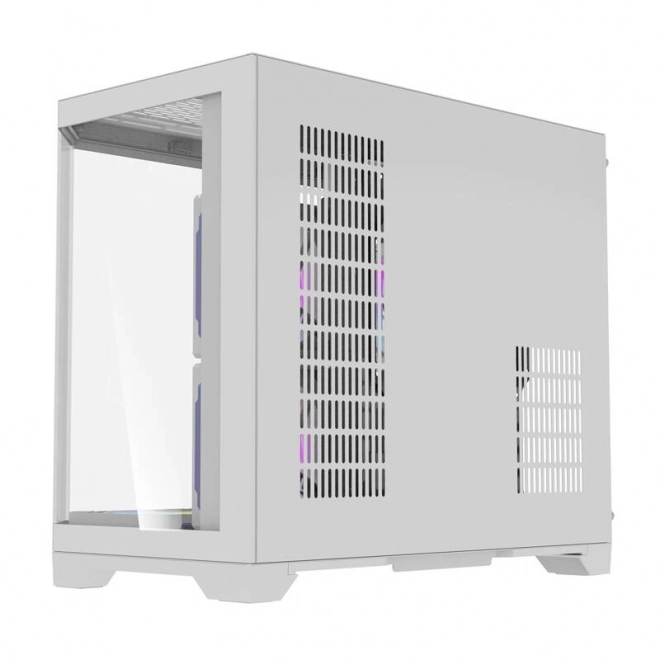 Computerbehuizing Darflash FT418 + 6 aRGB ventilatoren (wit)