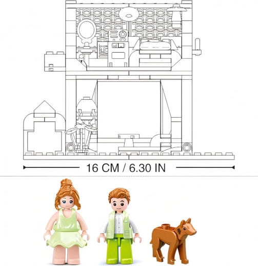 Ideaal formaat en twee figuren om mee te spelen