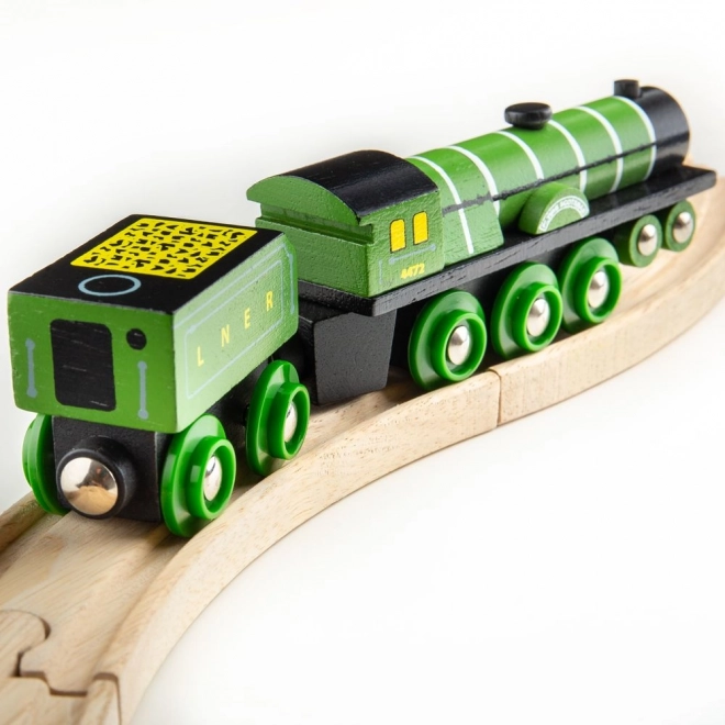 Houten locomotief Flying Scotsman - replica