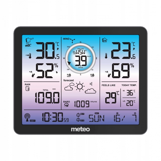 Weerstation met wind- en neerslagmeting