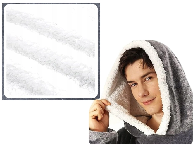 Warme oversized hoodie met capuchon