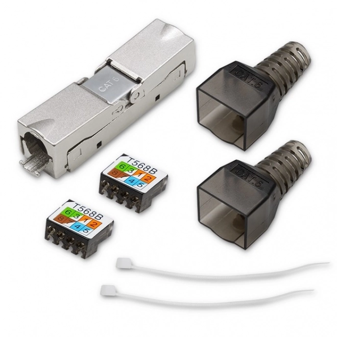 Gereedschapsloze RJ45-connector STP Cat6