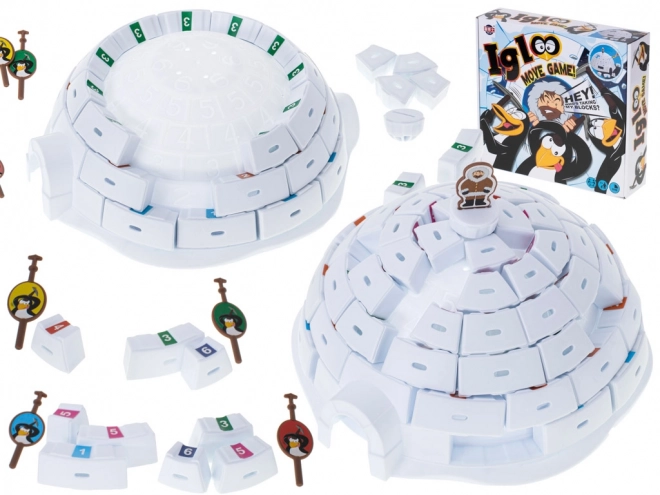 Bordspel bouw een iglo met pinguïns