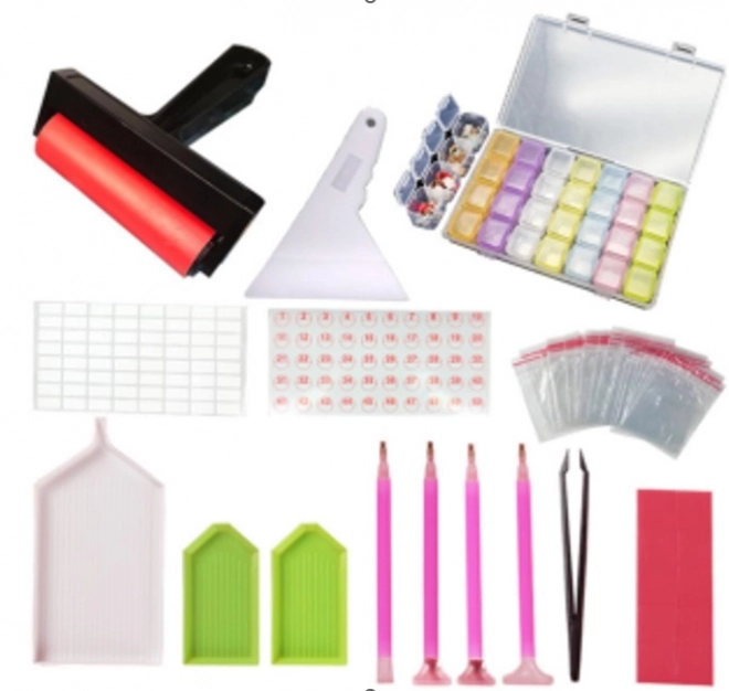 Set accessoires voor Diamond Painting 32 stuks