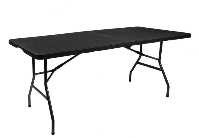 Opvouwbare tuintafel zwart 180 cm