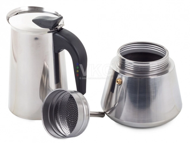 Italiaanse mokkanep 12 koffie 600 ml roestvrij staal