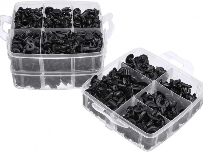 Set auto- en bekledingsclips, 620 stuks met organizer