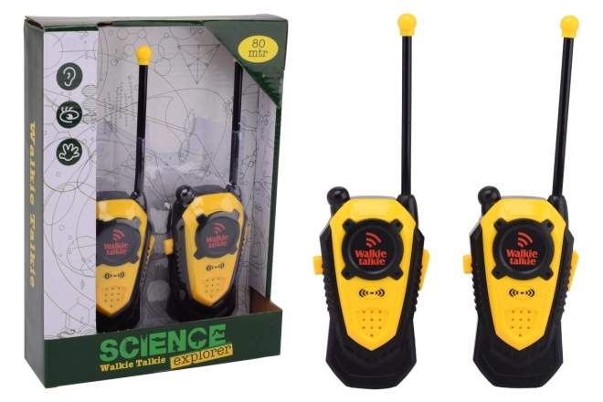 Gele walkietalkies