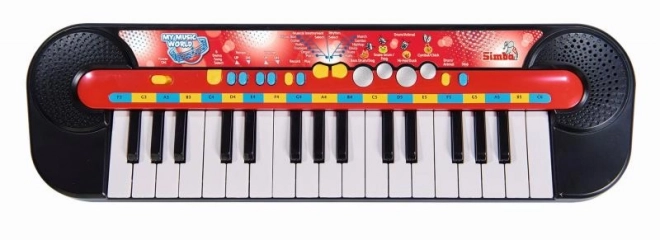 Piano, 32 toetsen, 45 x 13 cm, op batterijen