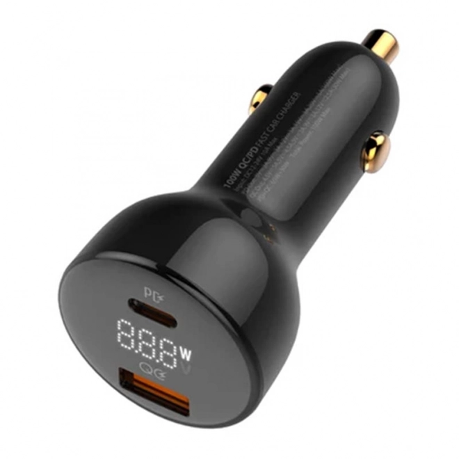 LDNIO auto oplader USB en USB-C 100 W