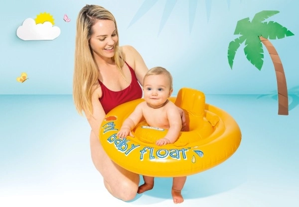 Baby zwemband opblaasbaar +- 70cm in doos 6-12m
