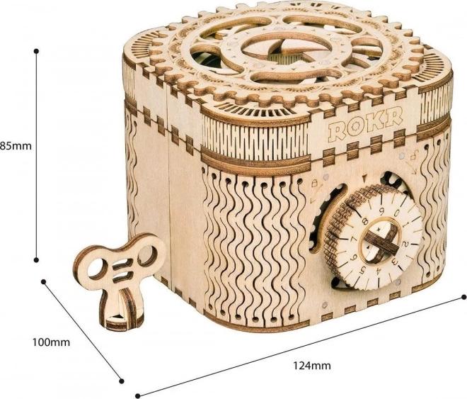 RoboTime 3D houten mechanische puzzel-sieradendoos