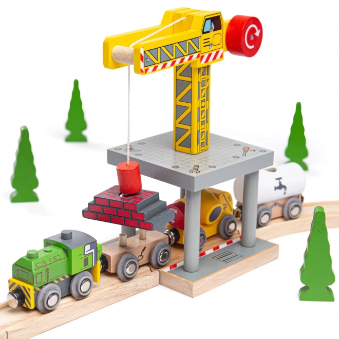 Bigjigs Rail Grote Gele Kraan