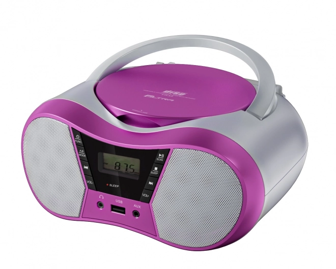 Draagbare CD-speler met Bluetooth en USB roze