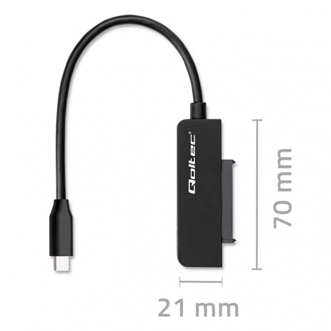 Adapter SATA | 2,5" adapter SSD HDD| Supersnelheid 5Gb/s | 2TB – USB-C