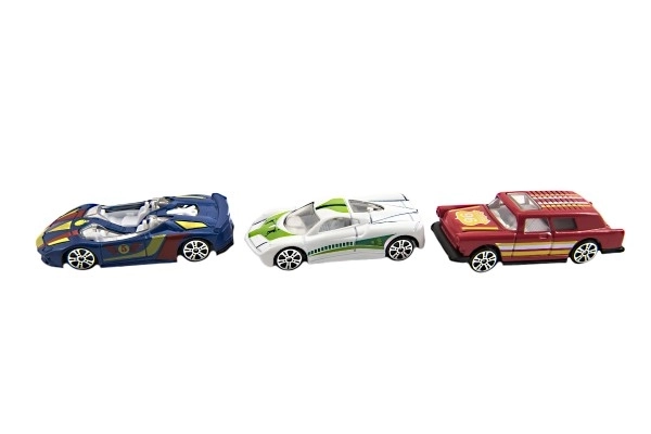 Metalen race-auto 6 cm in doosje