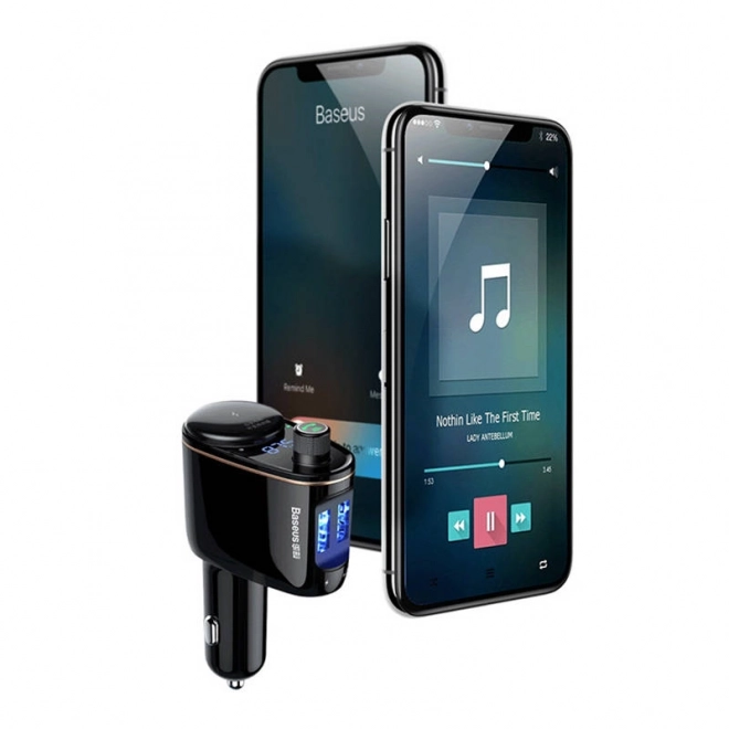 Bluetooth MP3 zender voor auto Baseus zwart