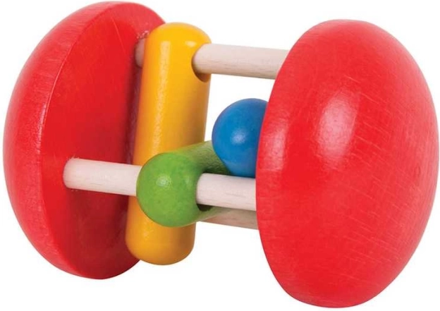 Bigjigs Baby houten rammelaar – regenboogrol