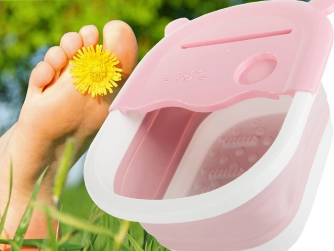 Opvouwbaar massagevoetbad met nopjes