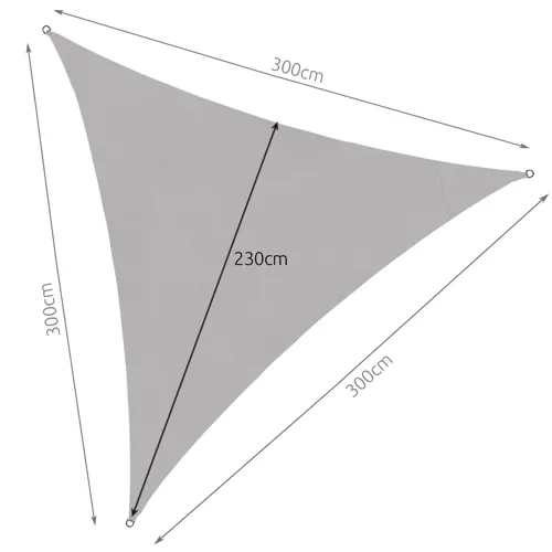 Zonnescherm 3x3x3m Gardlov