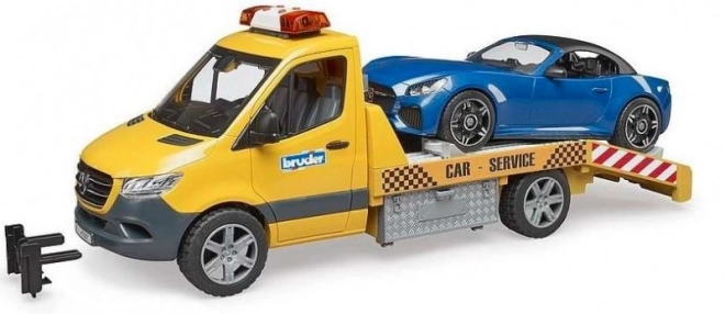 Bruder Takelwagen MB Sprinter met sportwagen