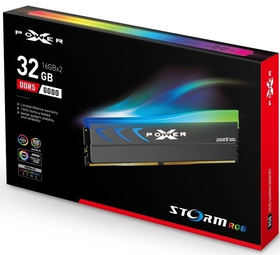 Geheugen DDR5 XPOWER Storm RGB 32GB/6000 2x16GB grijs