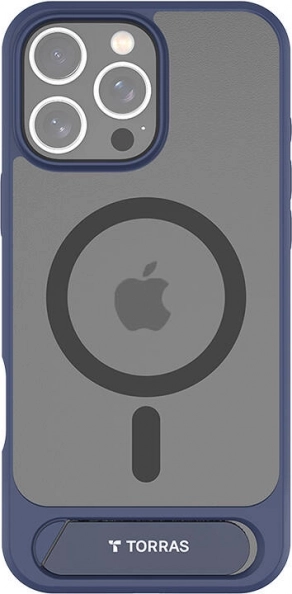 Torras Pstand hoesje voor iPhone 16 Pro blauw