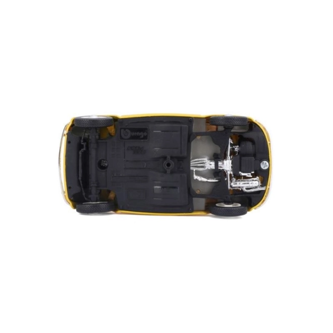 Bburago modelauto Fiat 500 F 1965 geel 1:24