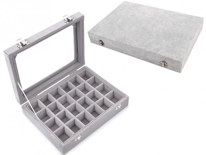 Organizer voor sieradendoos met suède display