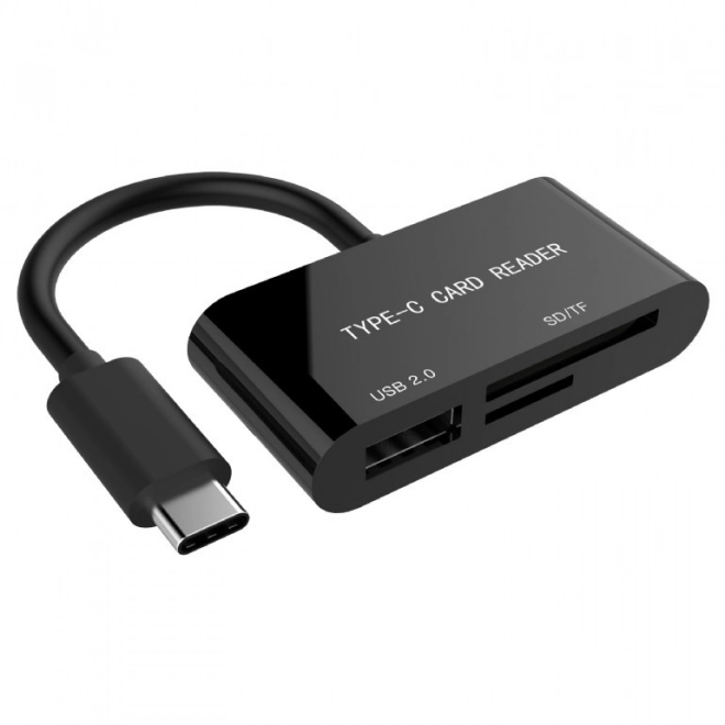 USB-C SDXC kaartlezer/combo/zwart