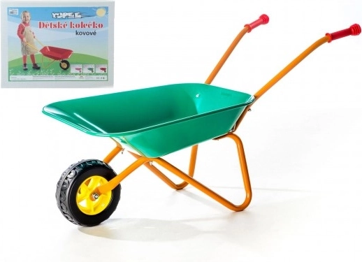 Yupee metalen kruiwagen voor kinderen groot – Groen