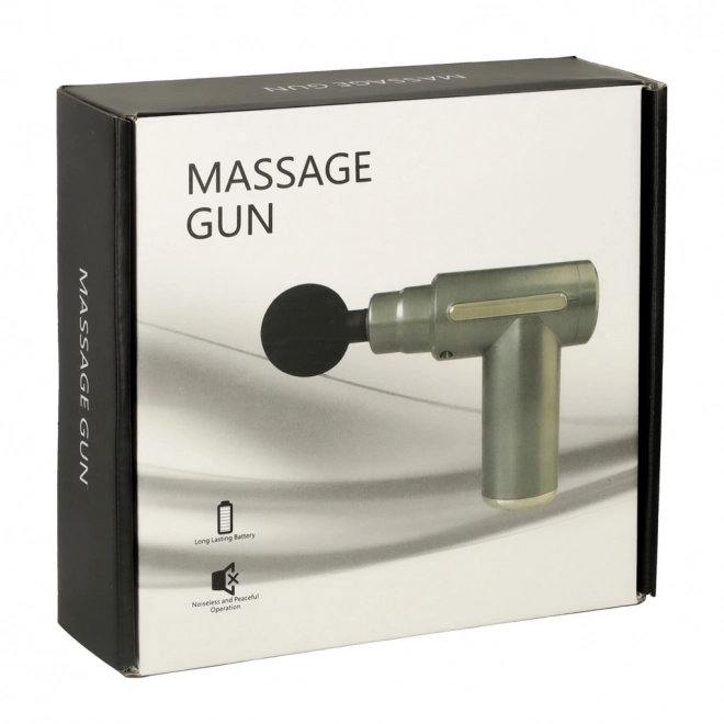 Massagepistool LED 4v1 zwart