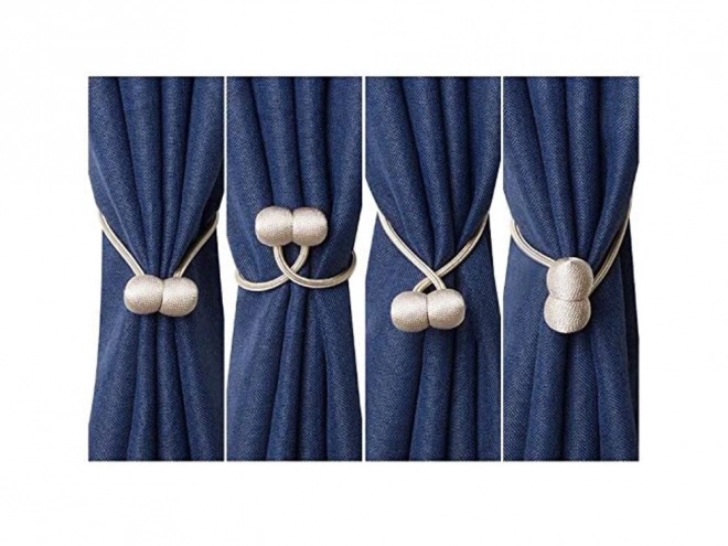 Decoratieve magnetische clips voor gordijnen – Gouden