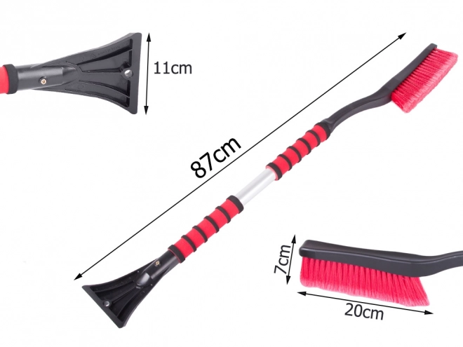 Telescopische krabber met borstel en ergonomisch handvat 2-in-1