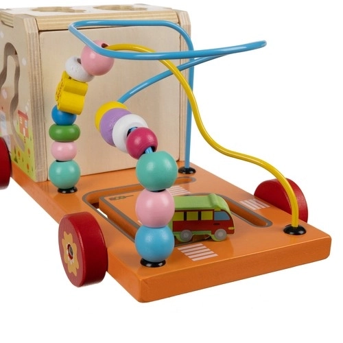 Houten educatieve auto-kast Kruzzel