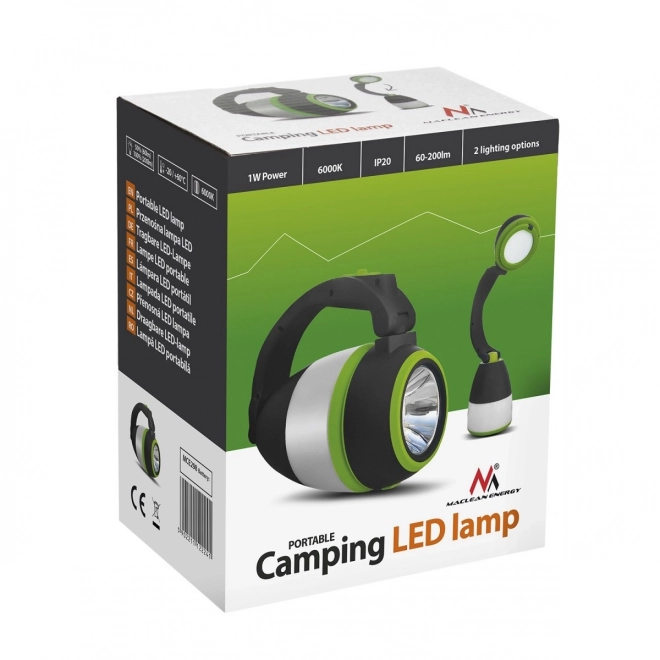 Multifunctionele LED-lamp met functies als zaklamp, kampeerlamp en tafellamp